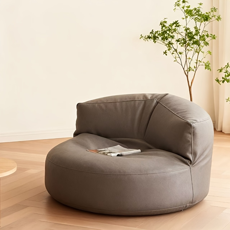 Modern Minimalist Crescent-shaped Lazy Sofa. Suitable for Living Rooms, Bedrooms, Studies, and Office Reading. Soft and Comfortable with Strong Support, Ensuring You Won't Get Tired Even After Lying on It for a Long Time