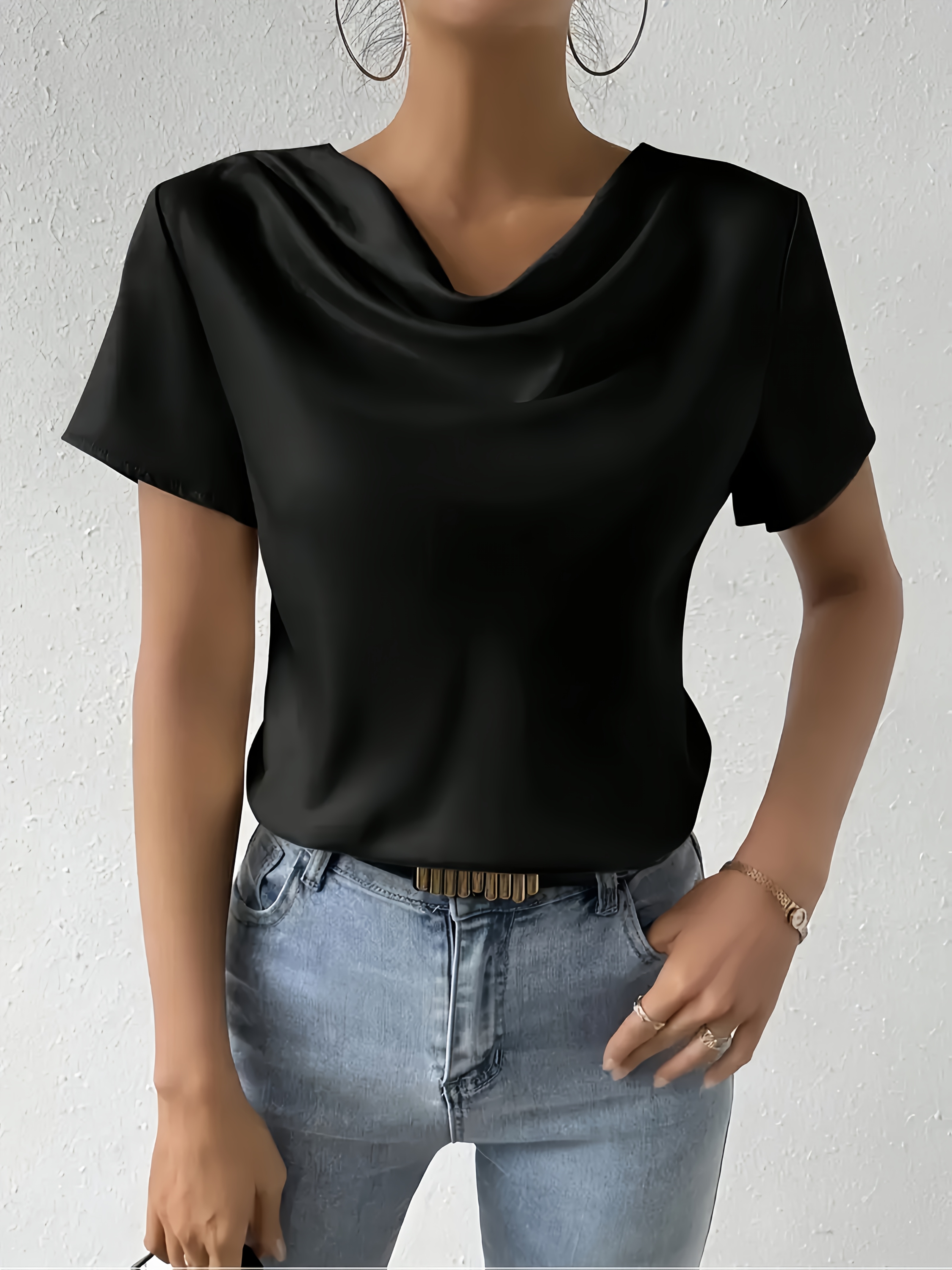 maglietta donna moda top a maniche corte a Temu Italy