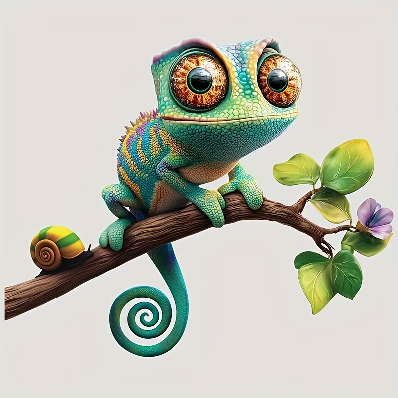 Image of 7inch The Chameleon Vinyl Decal,car Sticker For Laptop, Bottle, Truck, Phone, Motorcycle, Window, Wall, Cup Decals