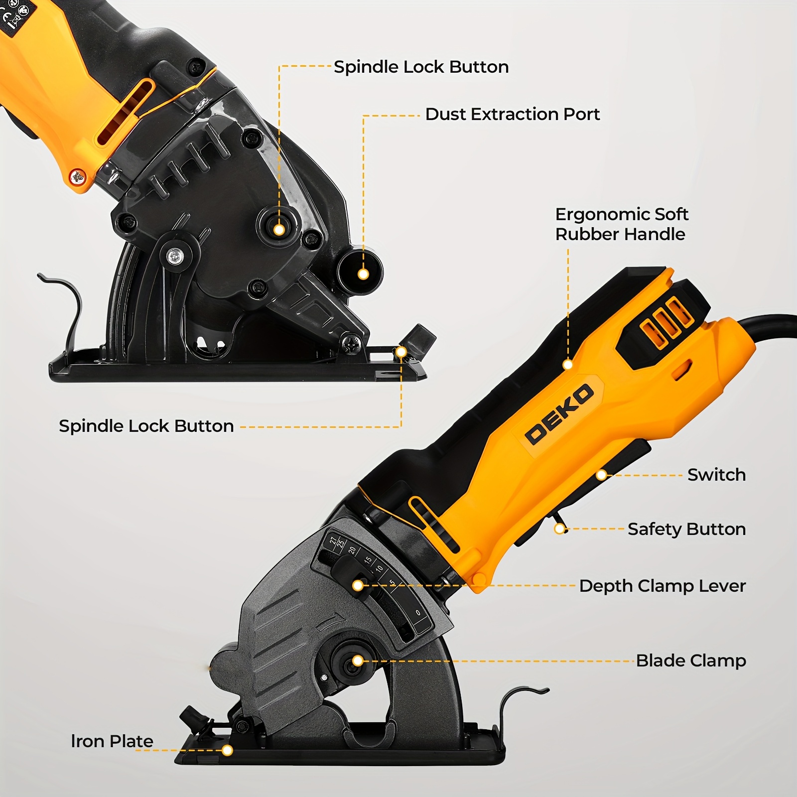   corded mini circular saw with 1pc wood marble plastic blade 5500 rpm max cutting depth 27mm 5amp 600w multifunctional electric saw for wood   plastic tile gifts for men easter gift