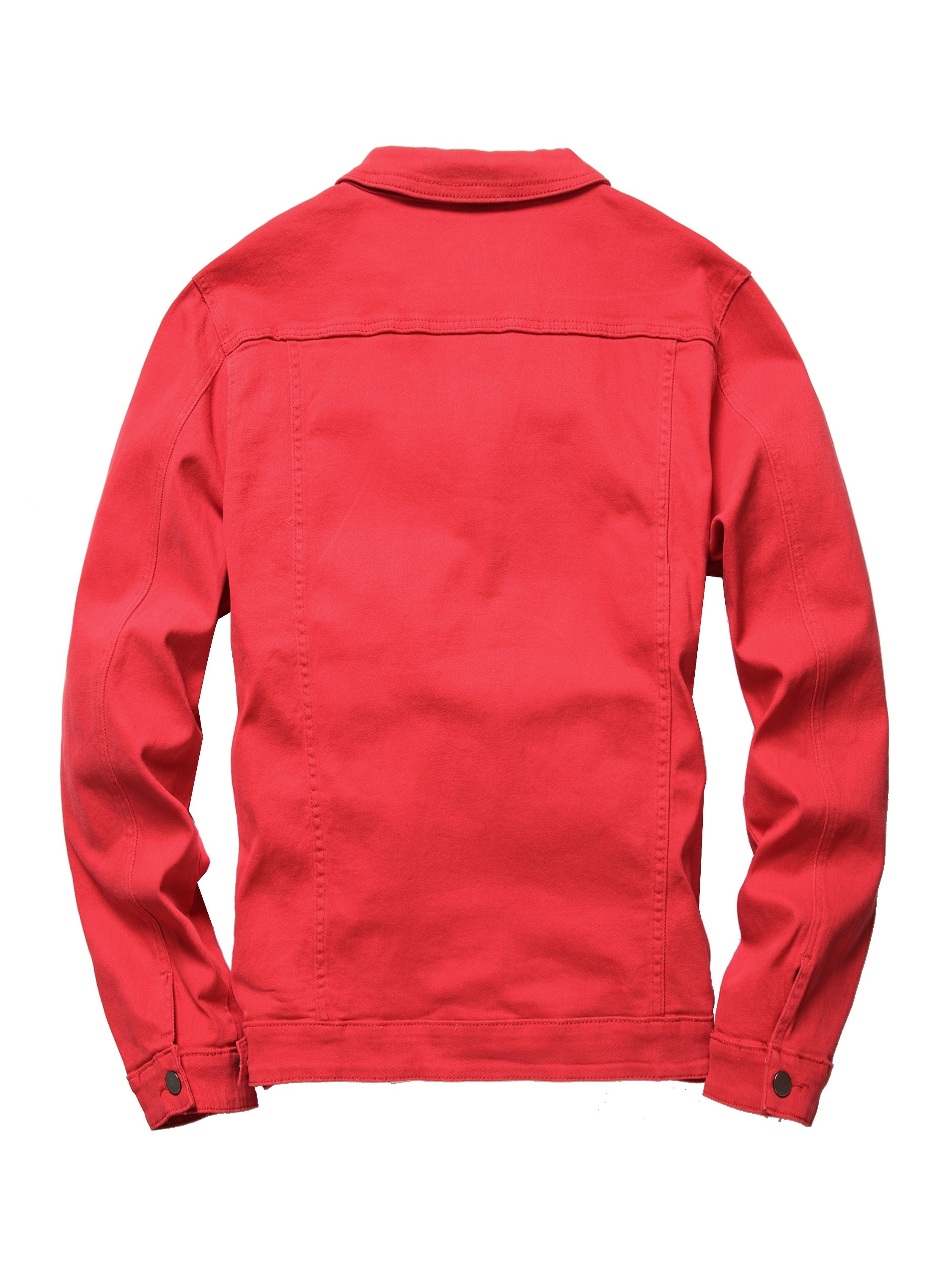 mens casual jean jacket red 2018 men's clothing temu Temu