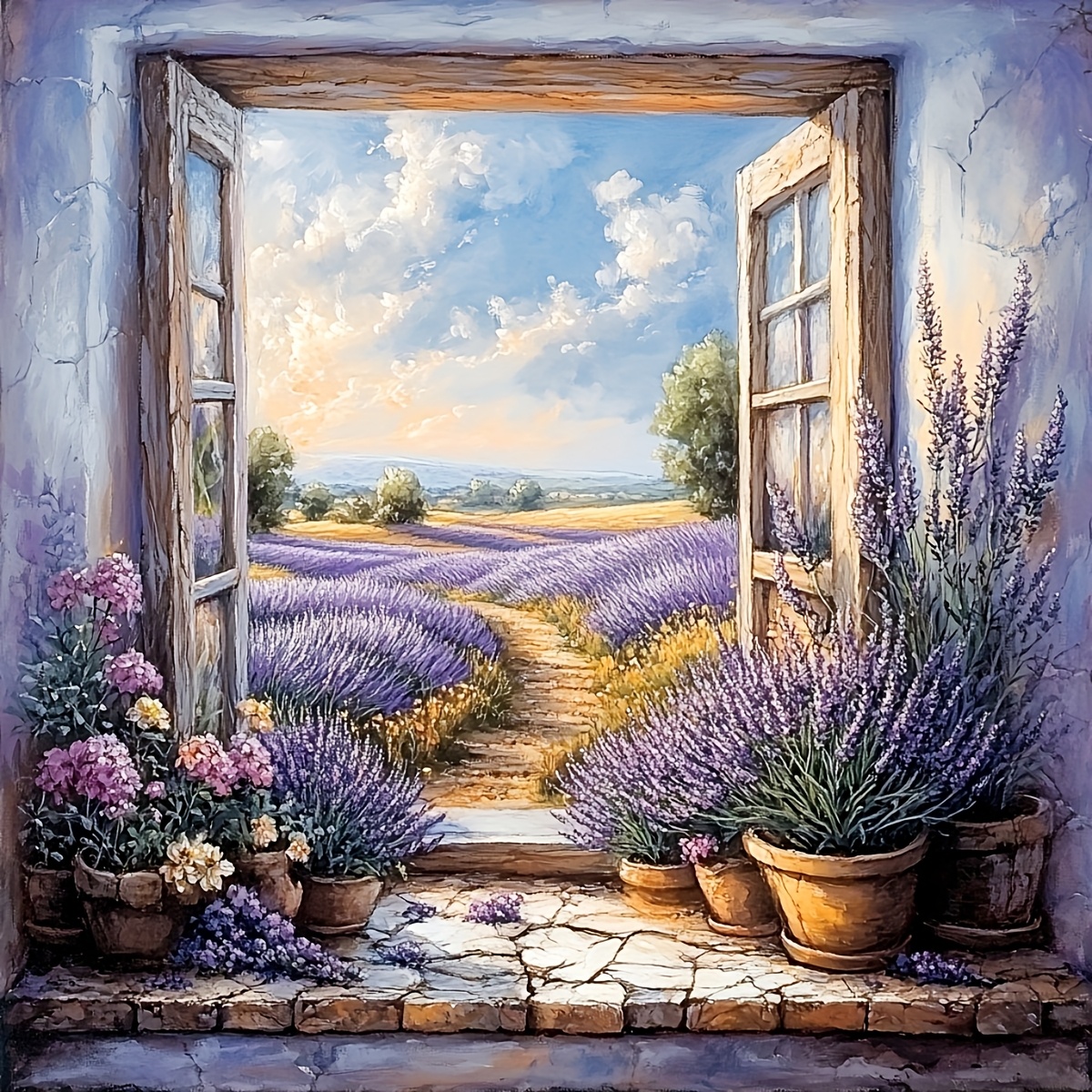 TEMU ZUOANLF 1 Set 40X40Cm/ 15.7X15.7 Inch Kit de Point de Croix Estampé Cadre 11CT/14CT, Motif de Fleurs de , Convient aux Débutants Adultes, Kit de