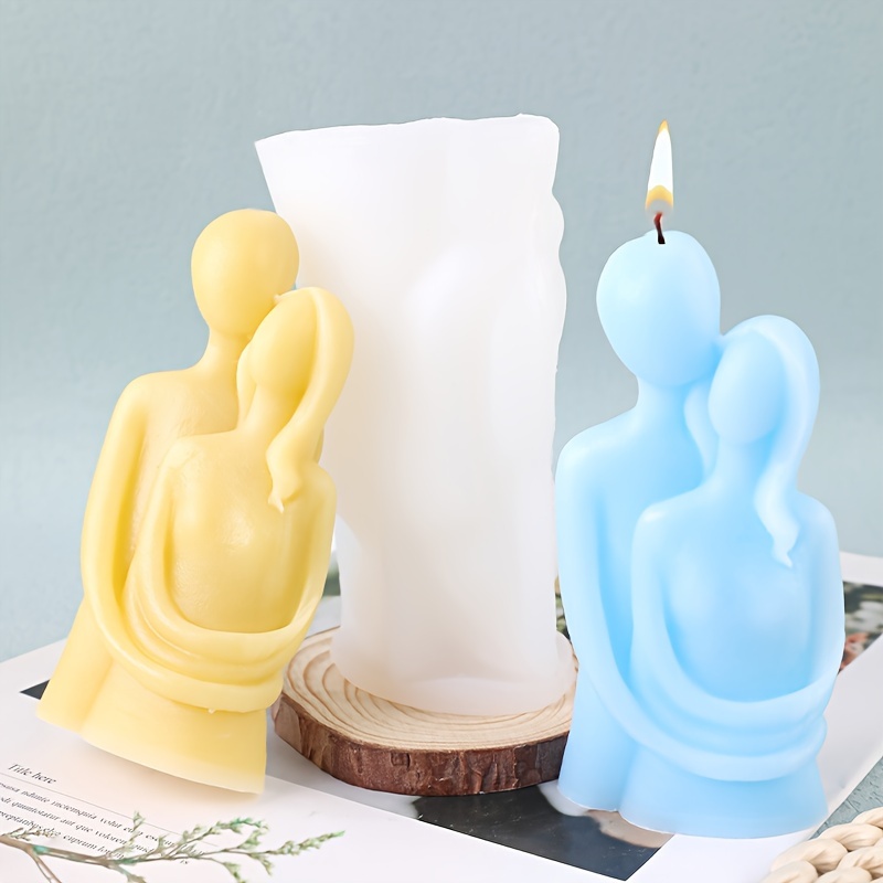 

1 Piece, Couple Candle Silicone Mold Diy Aromatherapy Ornament Cake Decoration Mold