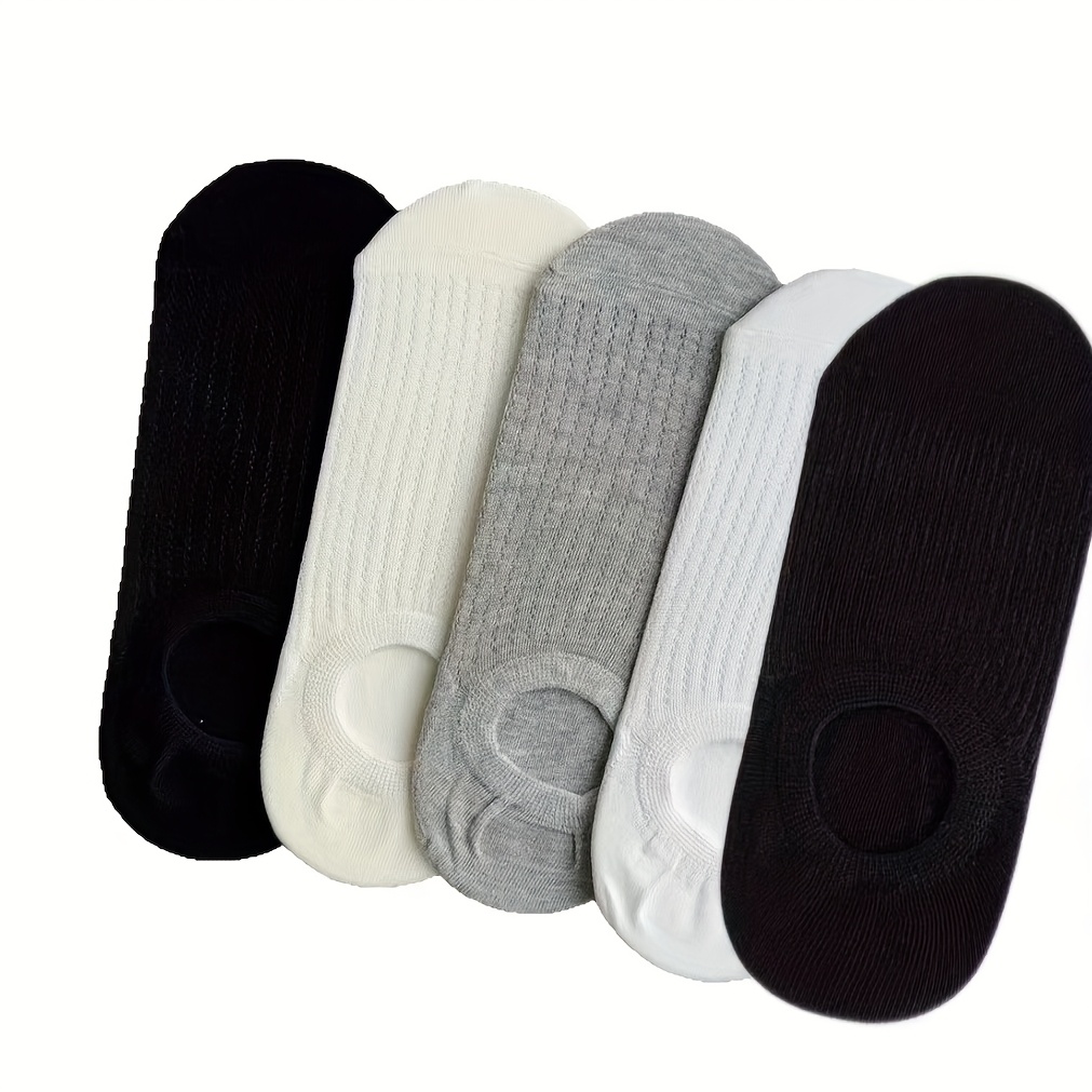 E-shop 5 Paar Spitzen Hohle Pure Desire Dünne Socken, Unsichtbare Flache Mund Atmungsaktive Bootssocken