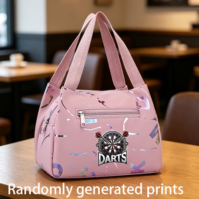 TEMU Darts Large Capacity Ladies Handbag Fashion Unisex Makeup Bag Suitable For Bridesmaids And Special Occasions Multi-functional Storage Menstrual