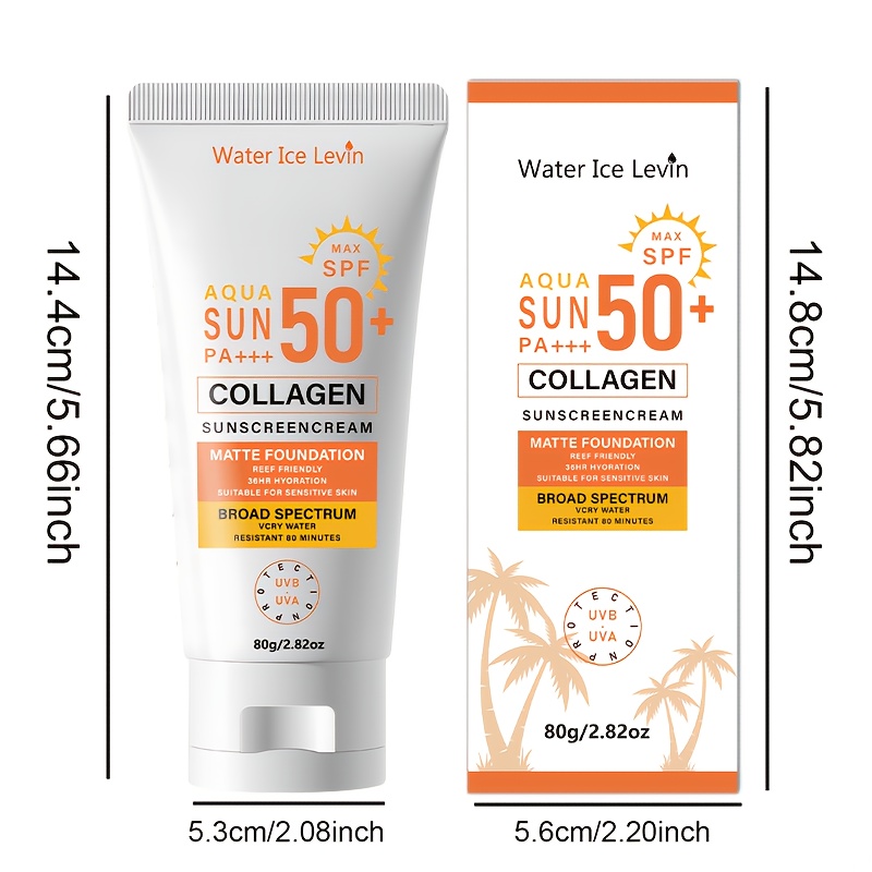 50 aloe vera sunscreen for face body   moisturizing lightweight easy to   alcohol free   summer travel sunbathin Product details 0