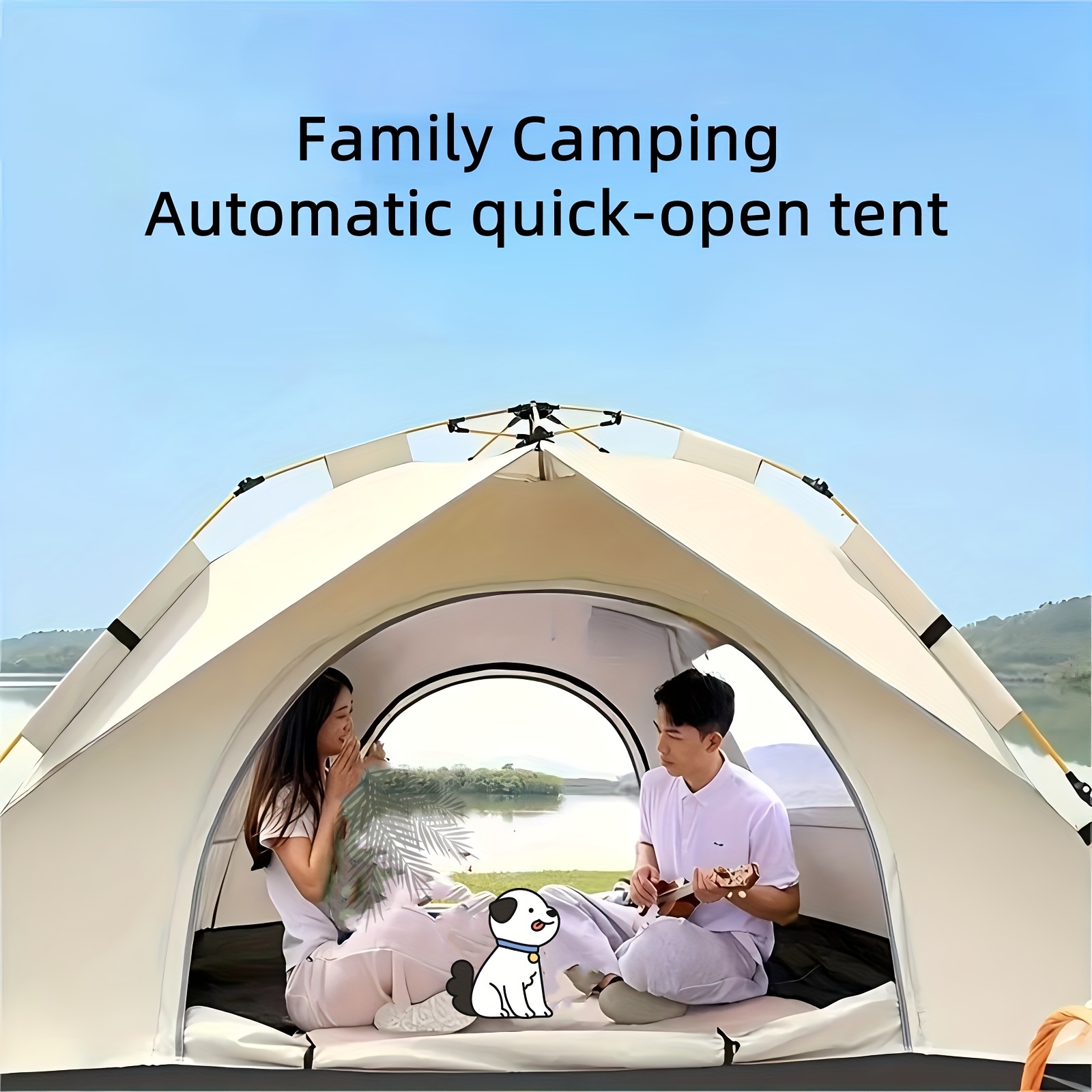 

1pc 3-4 Person Camping Portable -opening - -driving, , -, For , , , , And Camping , Christmas, Halloween, Decor,