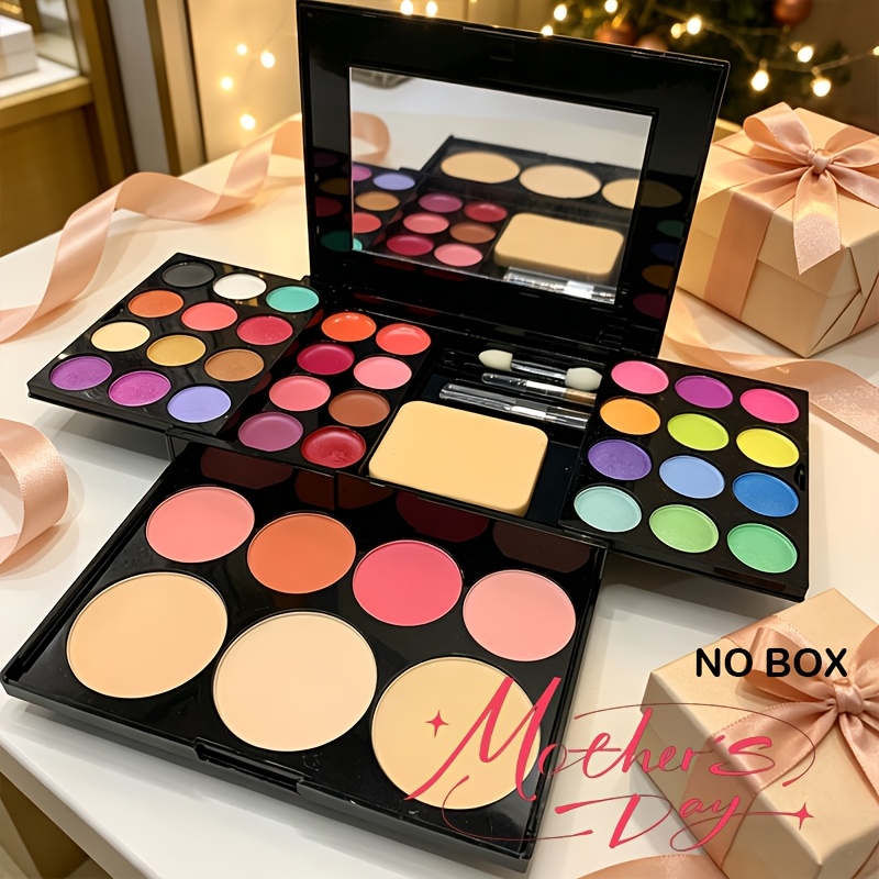 yumiページモイスチャーセット④ 39 color makeup kit 24 eyeshadows 4 blushes 3 powders 8 lip - Temu