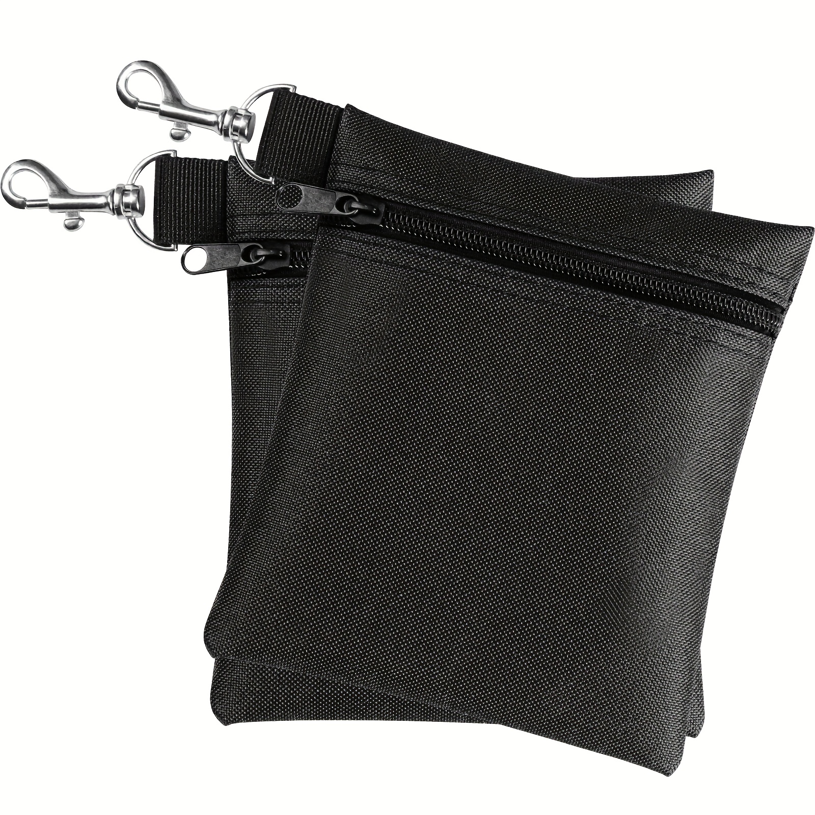 TEMU Golf Tee Storage Pouch (5.5×6.5 Inches) - A Professional Zippered Bag For Tees/balls, Equipped With A Metal Lobster Clasp