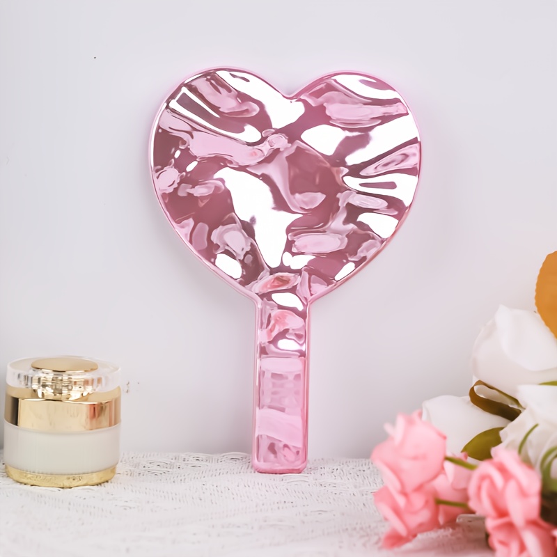 TEMU Specchio a Cuore Elettroplaccato - per la Stagione dei Matrimoni, Regalo della Giornata delle Madri con Artigianalit� in Placcatura e Design