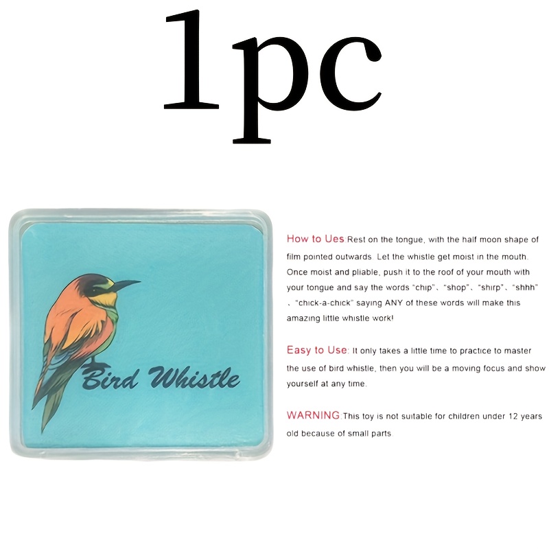 TEMU 1/2pcs Plastic Bird Whistle, Parrot Toy, Simulated , Teasing Tool, Pet Supplies For Birds, Bird Toys