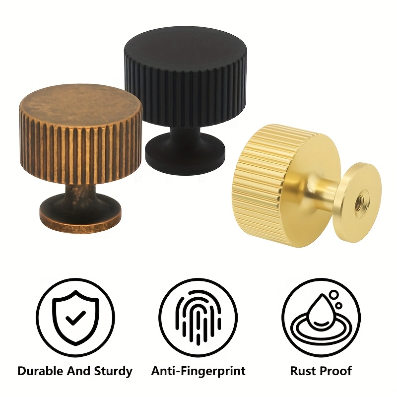 12 packs matte black cabinet knobs golden drawer - Temu Mauritius