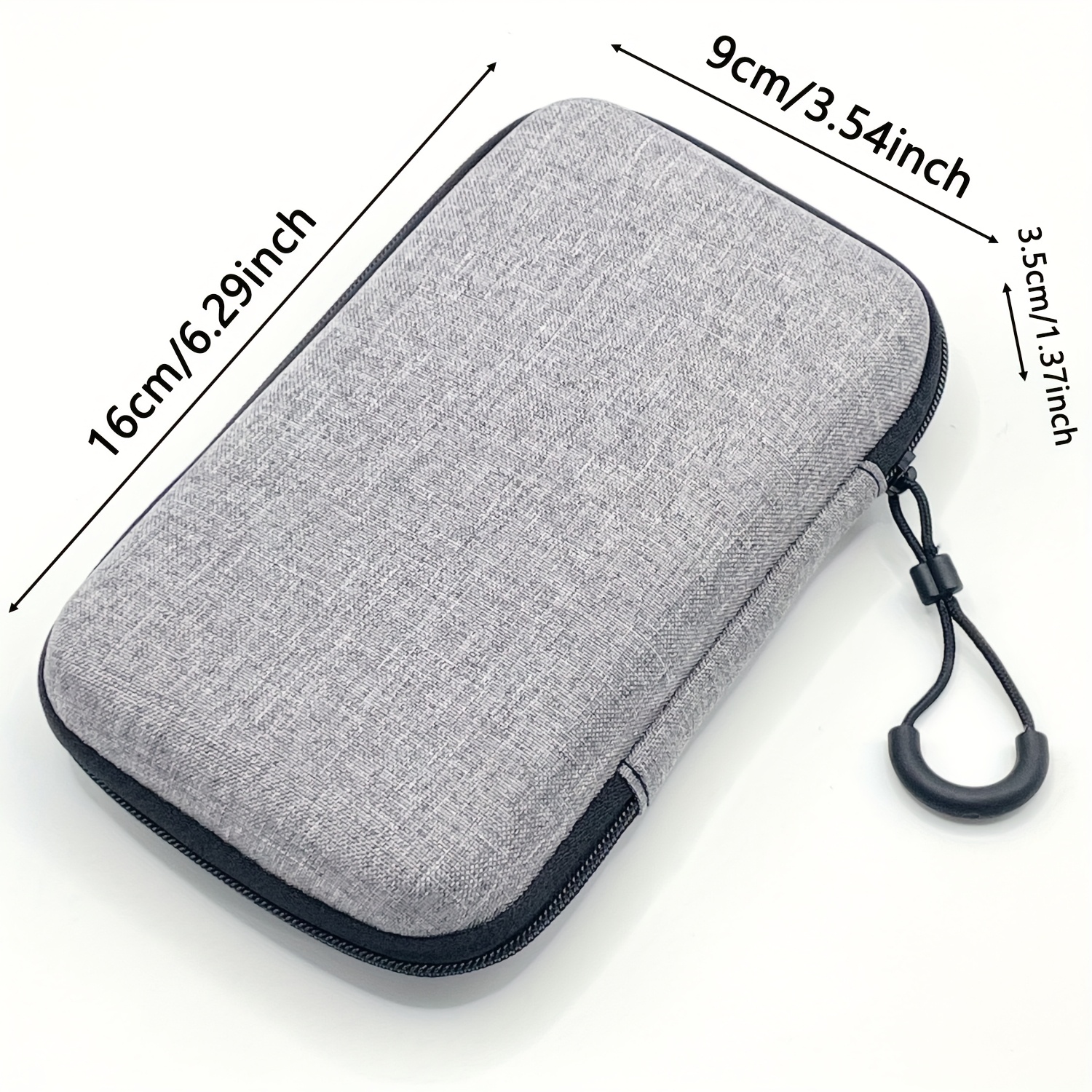 Image of Pouch In Pouch Minimalist Hard Edge Storage Bag Portable Travel Pouch For Earphones Data Cables Small Gadgets Earphone Organizer Storage Box Ideal Christmas Holiday Gift For And Outdoor Trip