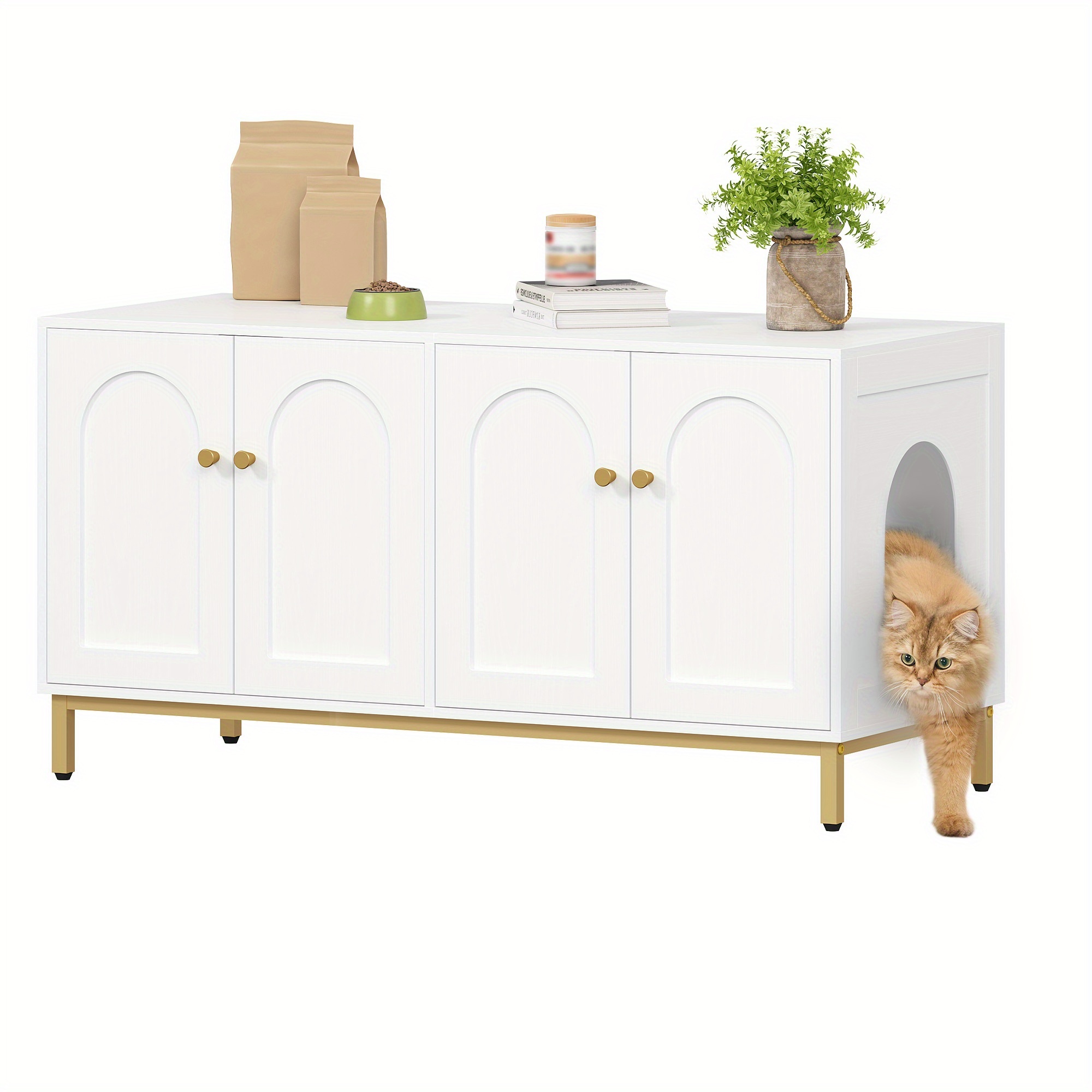 katzenklo 2 katzen 119 cm verstecktes katzentoiletten - Temu Germany