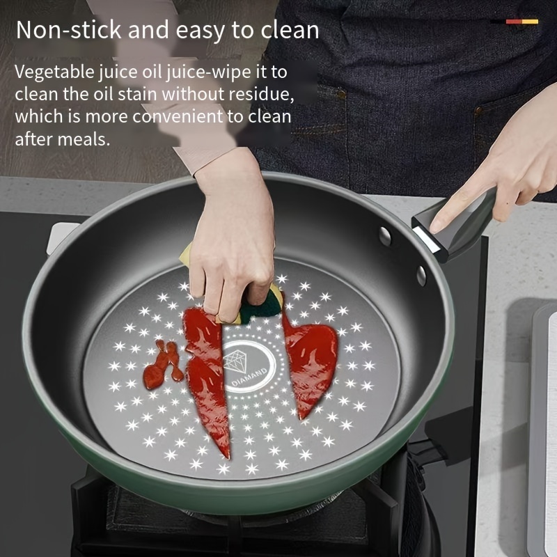 household frying pan dual purpose non stick frying pan   smoke flat bottom non stick pan multi function induction cooker gas stove universal details 8