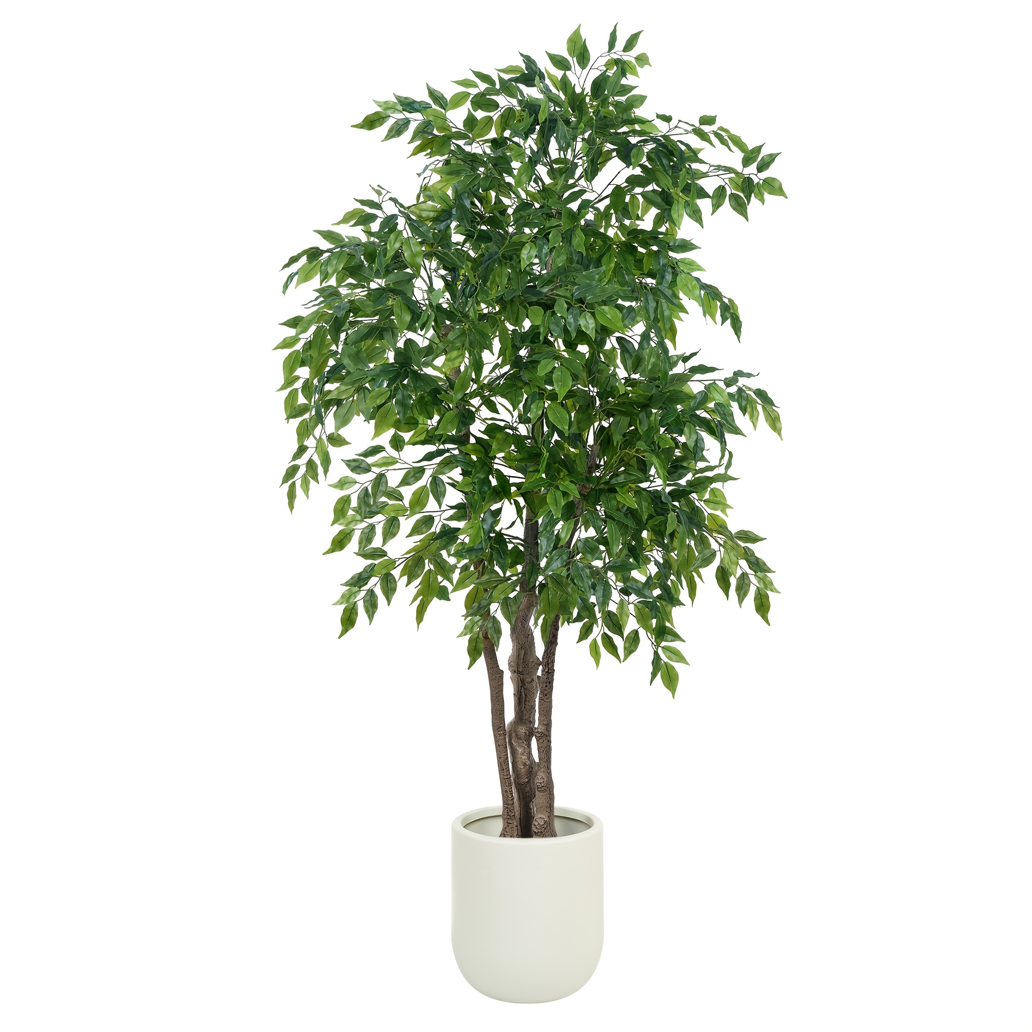 1.8m Kunstmatige Ficusboom met Witte Pot