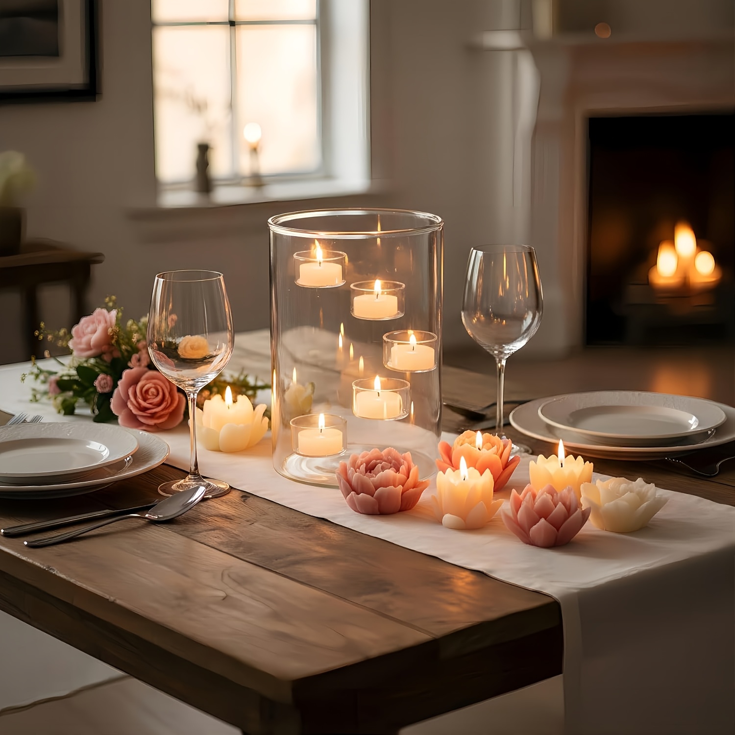 Extra Large Glass Candle Holder for Decorative Use