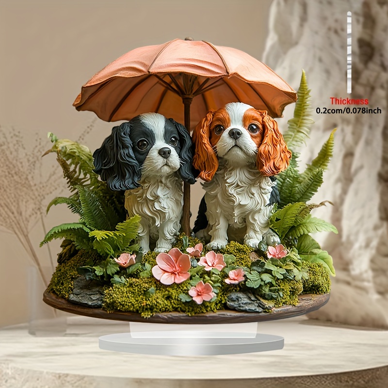 

1pc - Decor - , 6.7"x8", , Dog , Multipurpose, For // Display, English ,