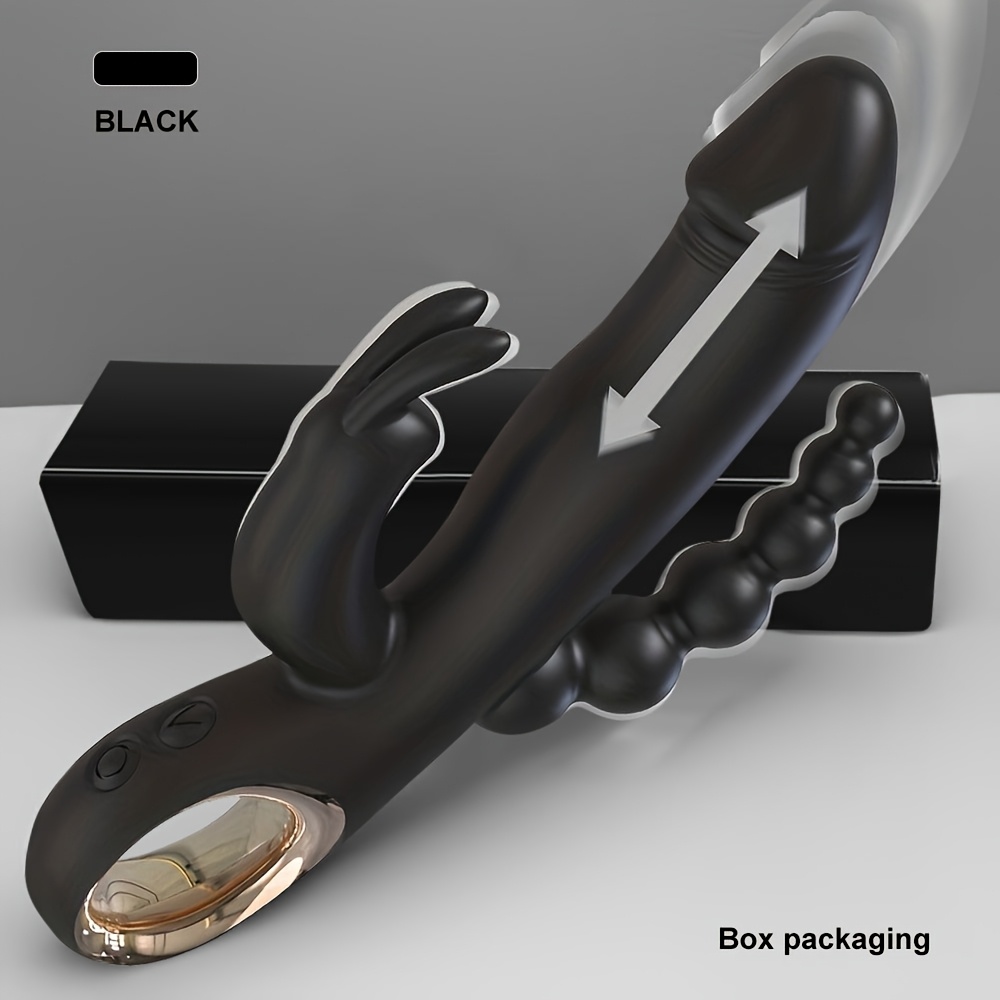 Thrusting Dildo Rabbit Vibrators Sex Toys G Spot Anal Vibrator for Women & Games 10 Vibrating Modes Silicone Rechargeable Vagina Stimulator Massager