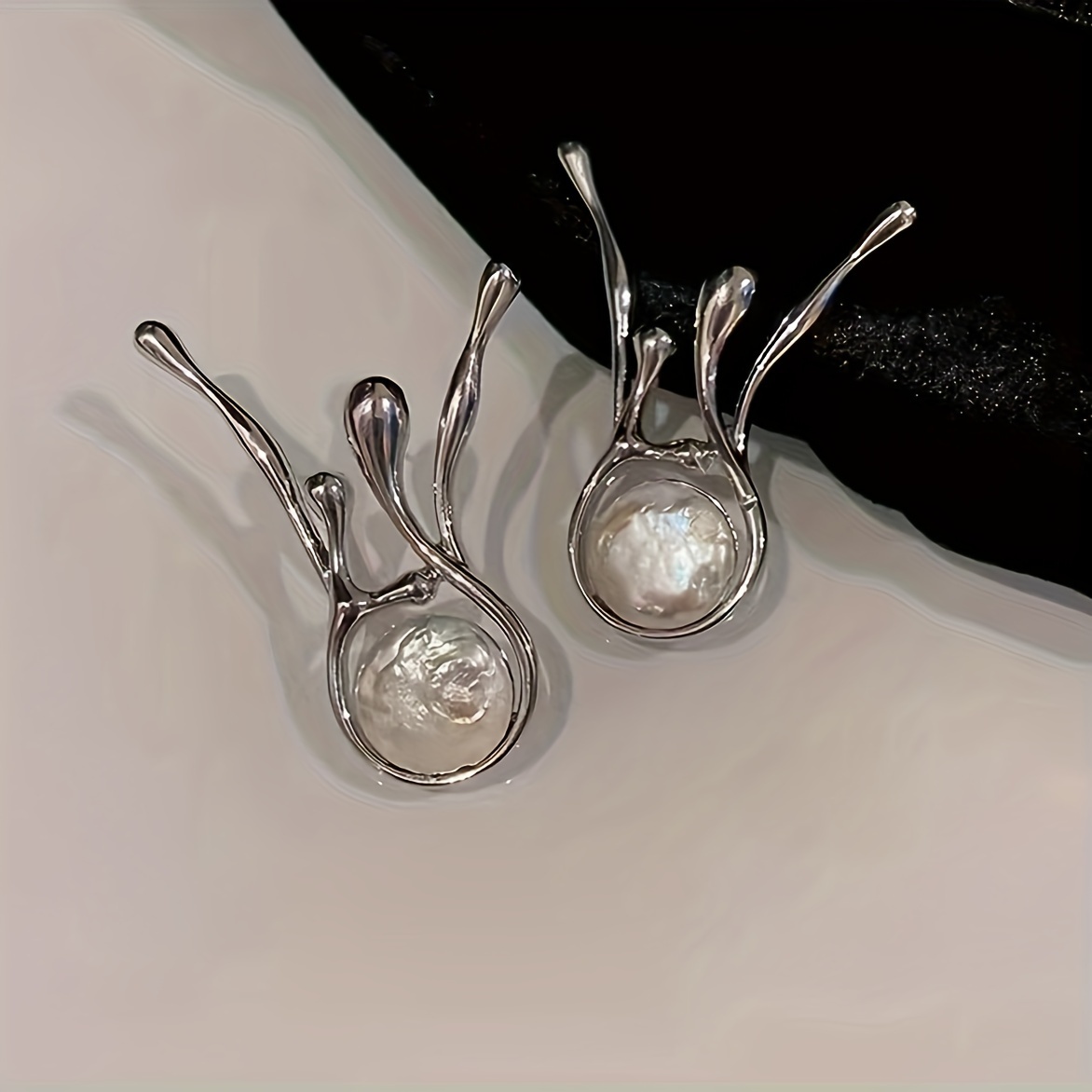 Baroque Stud Earrings Set