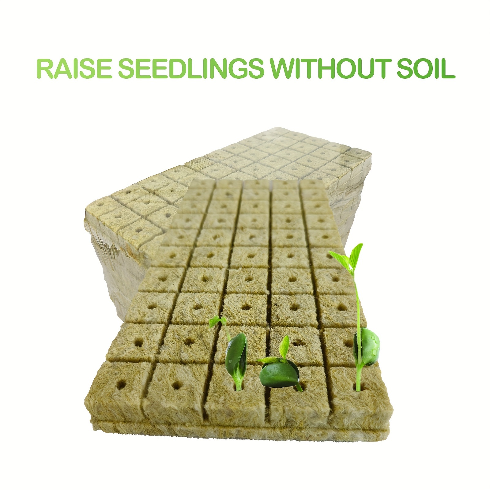 

100pcs Grow Cubes 1inch - Hydroponic Seed Starter Plugs For Soilless Cultivation, Plant Propagation & Cuttings, Ideal For Indoor & Outdoor Gardening