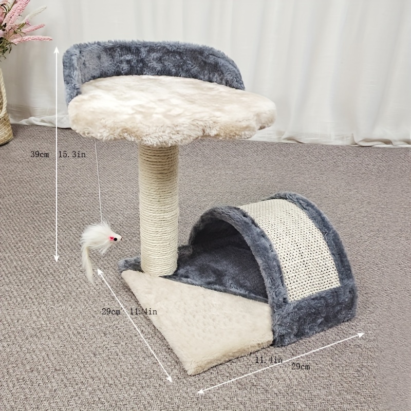 Versatile Cat Scratcher & Play Toy - Durable Construction, Ideal For Indoor Cats