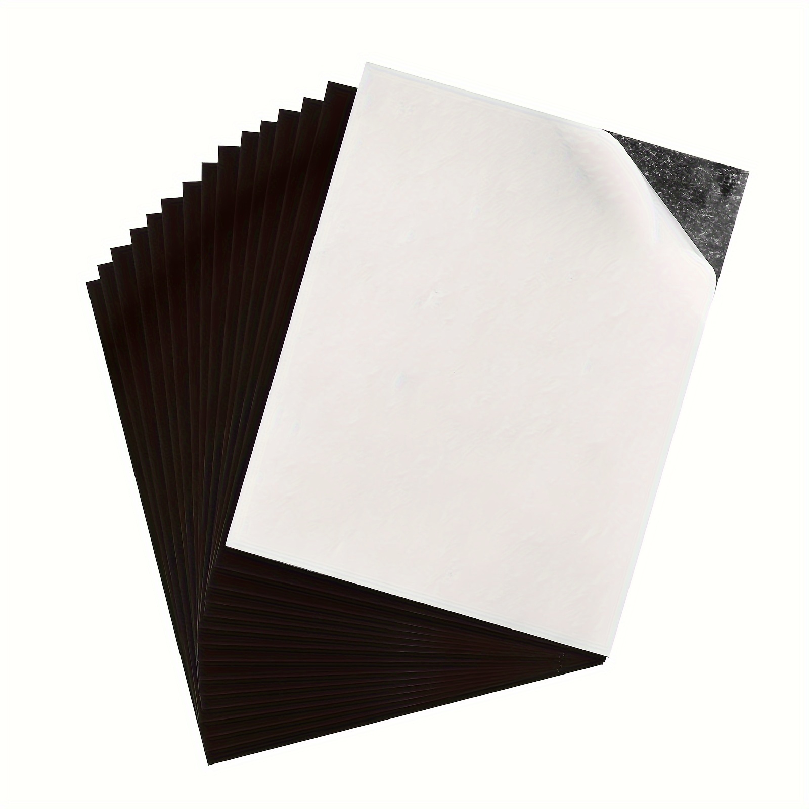 

5-piece A4 Size 8.5" X 11" Magnetic Sheets With Adhesive Backing - Flexible, Peel & Stick Contact Paper Magnets