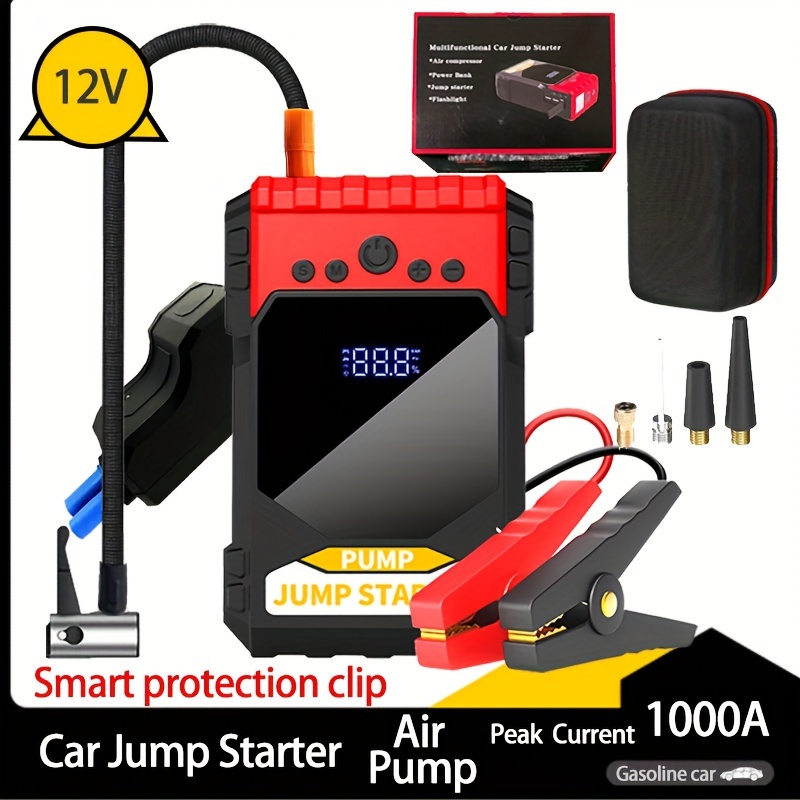 A16 Car Emergency Starting Power Supply Inflatable Pump - Temu