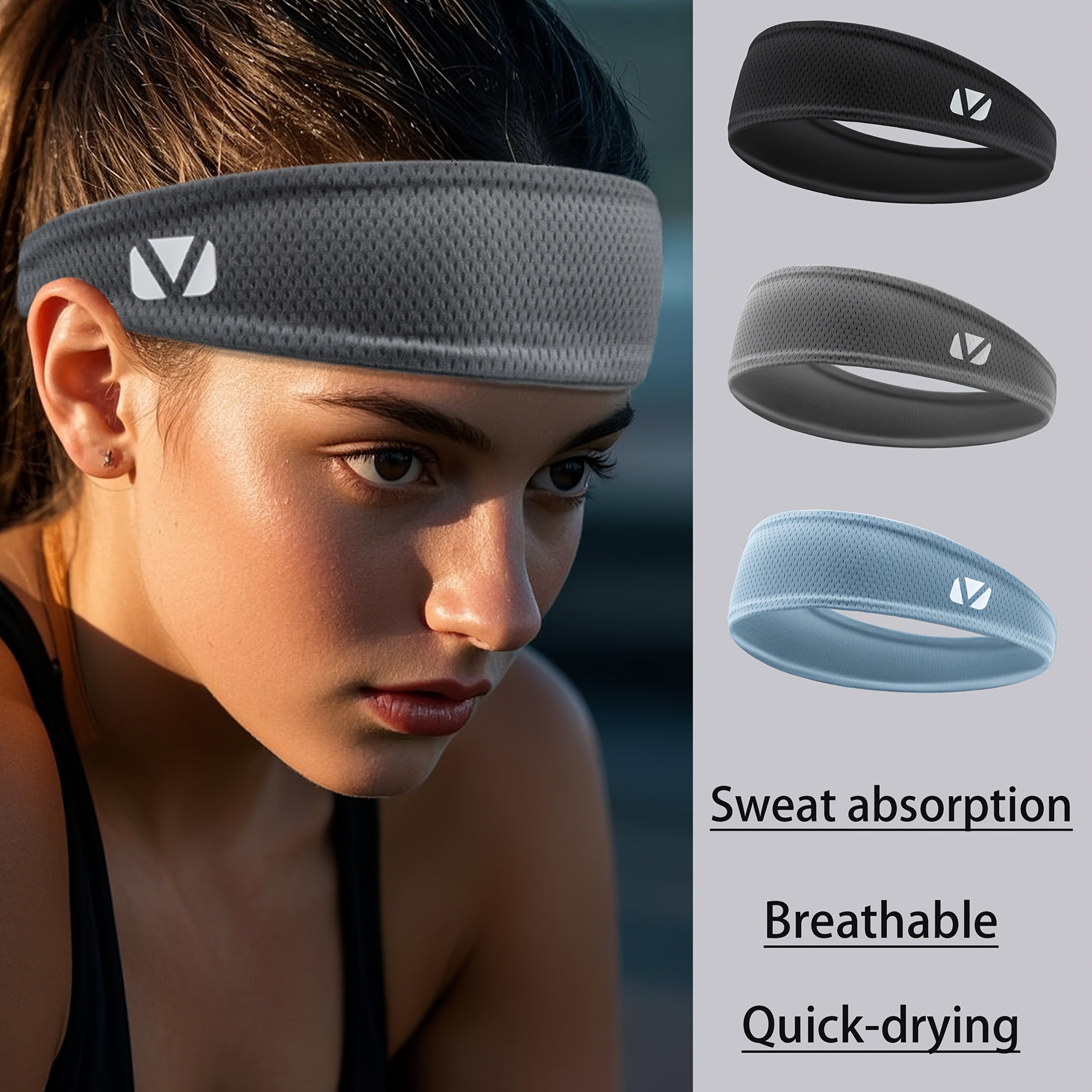 Geometric Knit Sports Headband