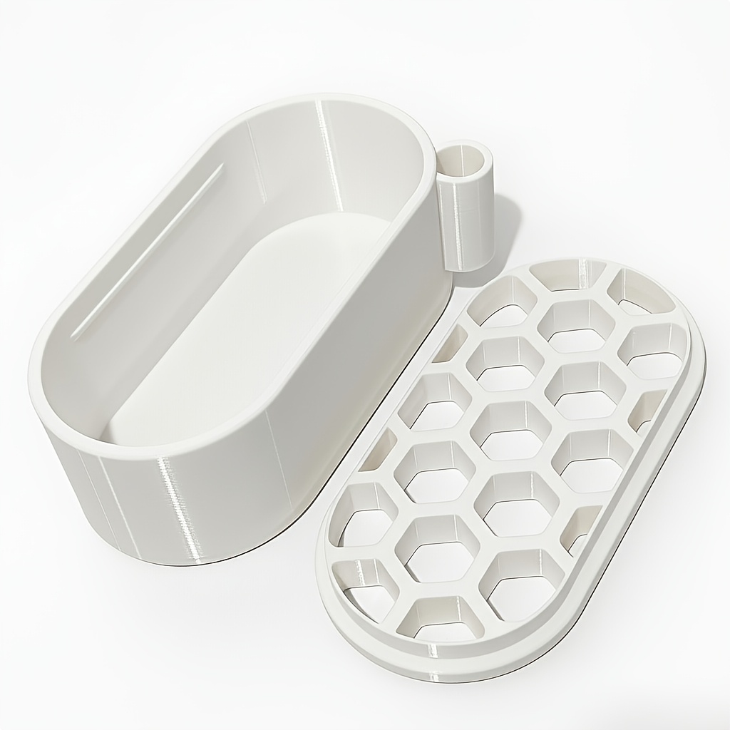 E-shop 2 Stück (Basis- und Transplantationsnetz) Multifunktionale Hydroponische Zwiebel- und Knoblauch-Wiederanpflanzungs-Schale mit Scherenhalterung,