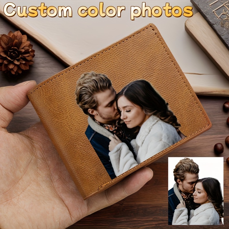 

Custom Photo Men's Leather Wallet - Sleek, Multi-functional & Large Capacity | Perfect Gift For Christmas, Weddings,