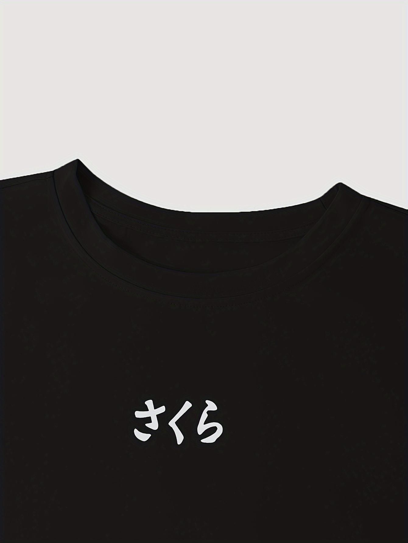 Men's Casual Short Sleeve T-Shirt with Japanese-Inspired Cherry Blossom & Mountain Print - Breathable Regular Fit Round Neck Tee for Summer Outdoor Activities, Machine Washable, PLUS SIZE