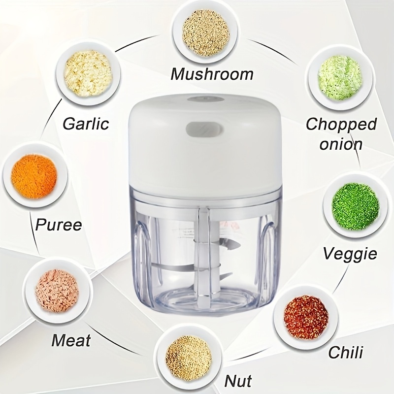 100 250ml electric mini garlic chopper usb meat grinder garlic masher machine sturdy durable crushed ginger vegetable crusher kitchenware Product details 4