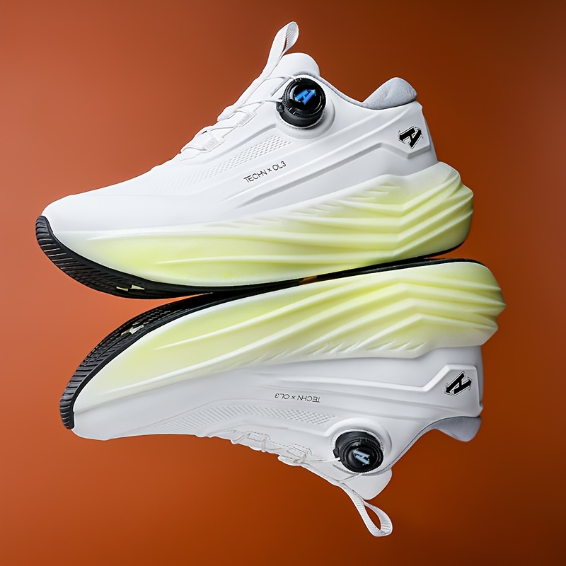 N·HOT Men's Casual Sneakers, Fashionable Thick-Soled Men's Shoes, Men's Outdoor Sneakers, Men's Running Shoes, MD Midsole with High Elasticity and Shock Absorption, Sole for Slip Resistance and Wear Resistance, Seamless Craftsmanship Upper