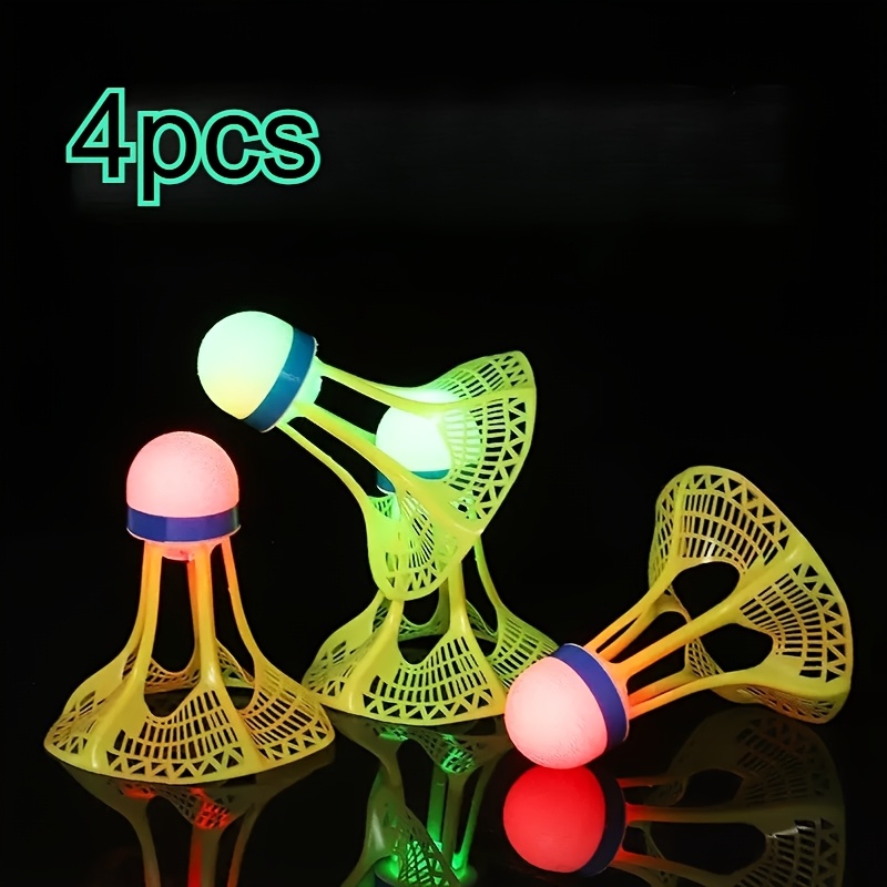Image of Luminous Windproof Luminous Badminton Balls Are Super Resistant To Playing And Not , And Outdoor Fluorescent Bright Plastic Nylon Balls With Lights