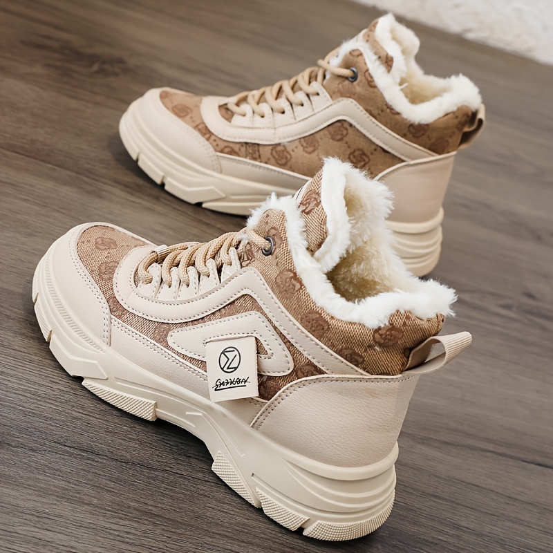 

2024 Winter Velvet Shoes For Women To Increase Height Street Snow Boots