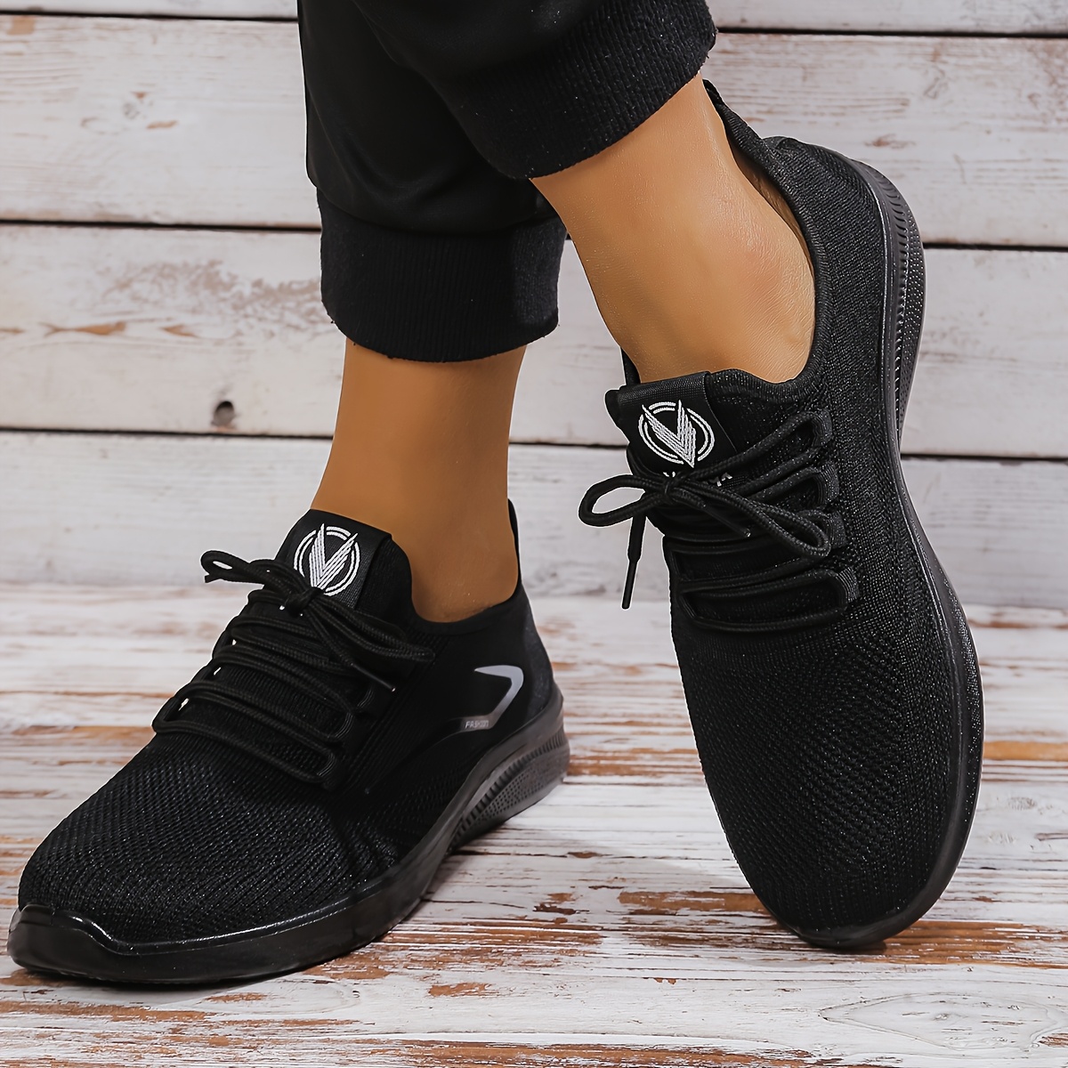 Leather Sneakers Men Lace Up Mesh Sneakers Mens Breathable Mesh