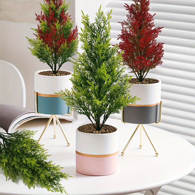 

1pc Simulation Green Plant For Home Decor, Simulation Mini Pine Tree Desktop Placement Decoration, Mother's Day Gift For Mom, Best Mom Birthday Gift, Mother's Day Decoration, Home Decor