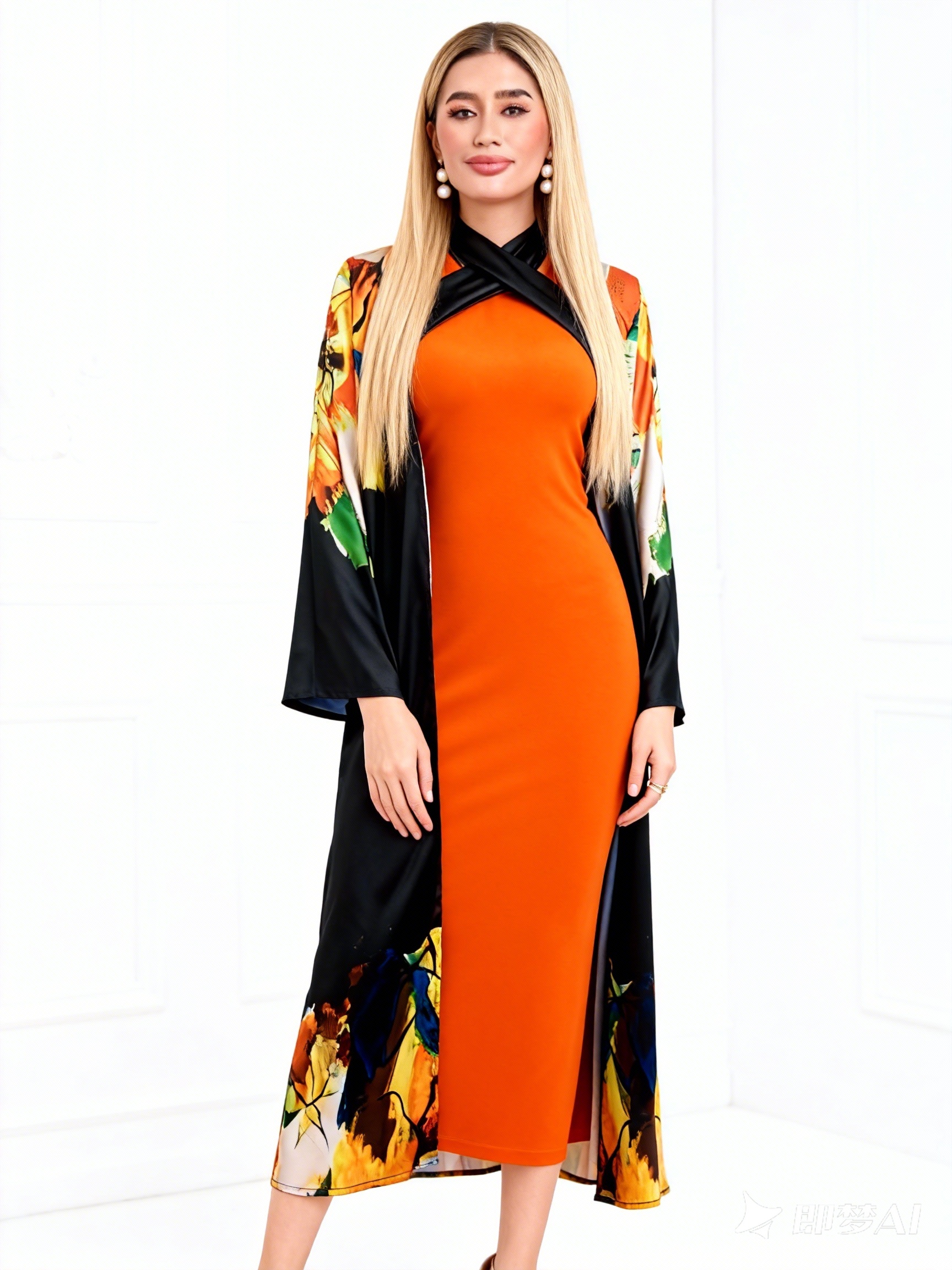 gold sparkly sequin dress Glitter Evening Gown with Flowing Train - Elegant Pretty Sequin Pattern_Plaid Sweetheart Sleeves Olivia Dress - Hot Color:Black1