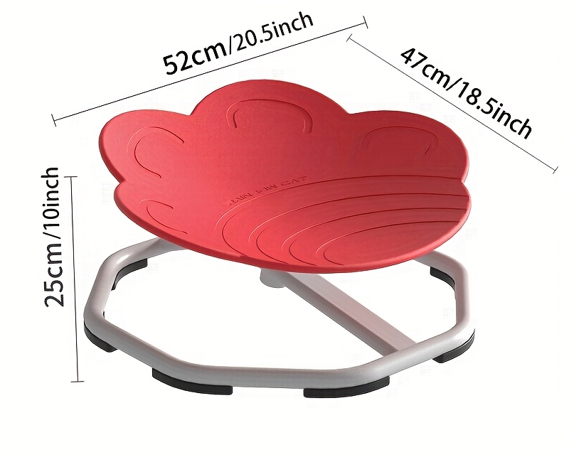 Spinning Sensory Chair for Children with Autism | Sensory Swivel Chair with Paw Design, Large-Sized, Featuring a Non-Slip Metal Base, Improve Balance And Coordination, Designed for Training And Rehabilitation, Indoor/Outdoor, Autism Must Haves