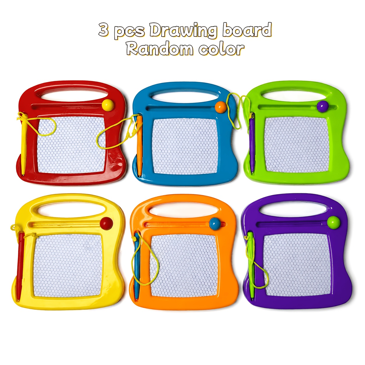 TEMU 3pcs Random Color Palette Set, Drawing Board And Writing Board, Let Children Have A Of Play, Let Children Exercise Their Imagination And Create