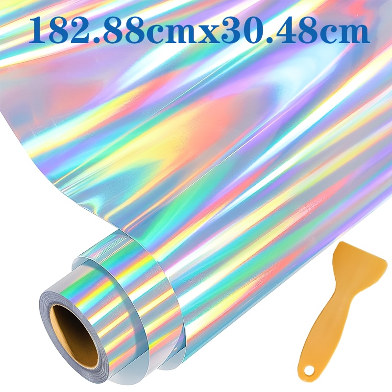 30 48x182 88cm holog phic vinyl glossy  ow silvery sticker for auto deco tion decals christmas decor sticker home decor cup sticker windows sticker