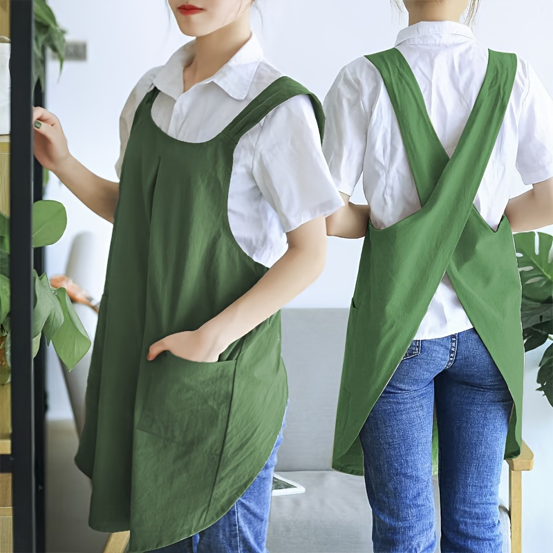 1 Cotton Apron Suitable For Flower Shop Painting Work Apron
