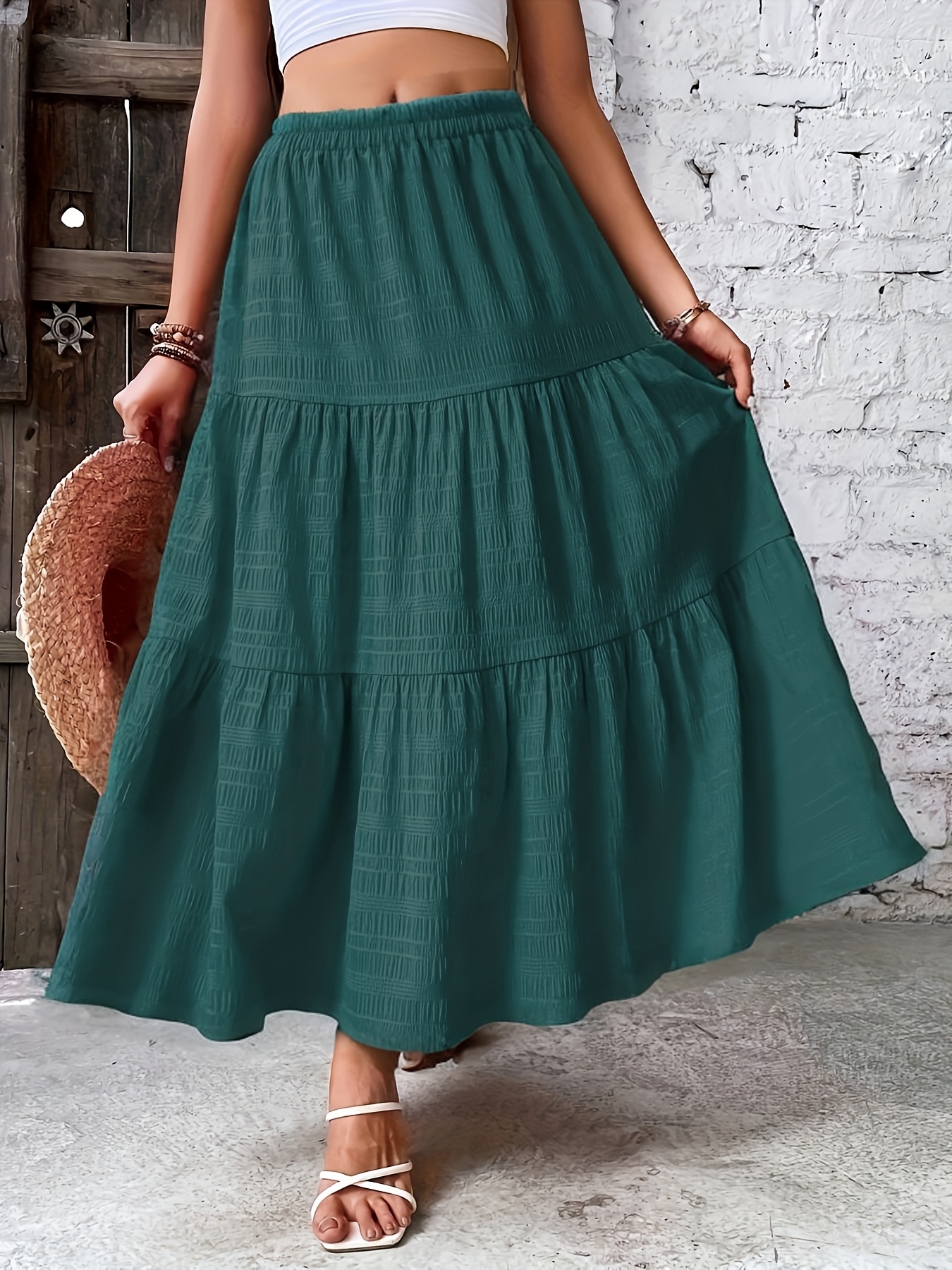 tiered skirt sold on Temu Canada