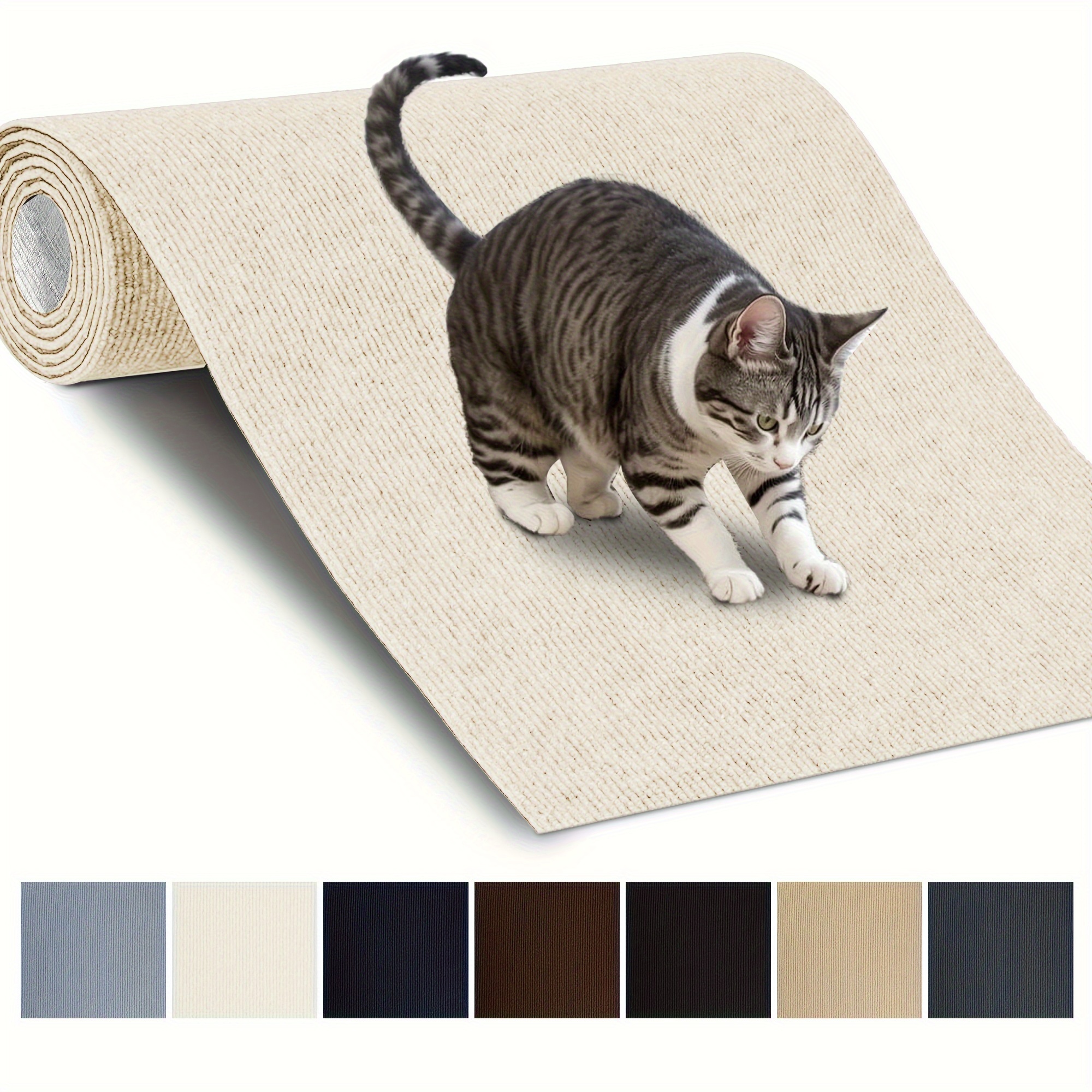 

Griffoir pour Chat - Fibre de Polyester , Taille Personnalisable (11.81x39.37 pouces) - Protège & Soulage le Stress