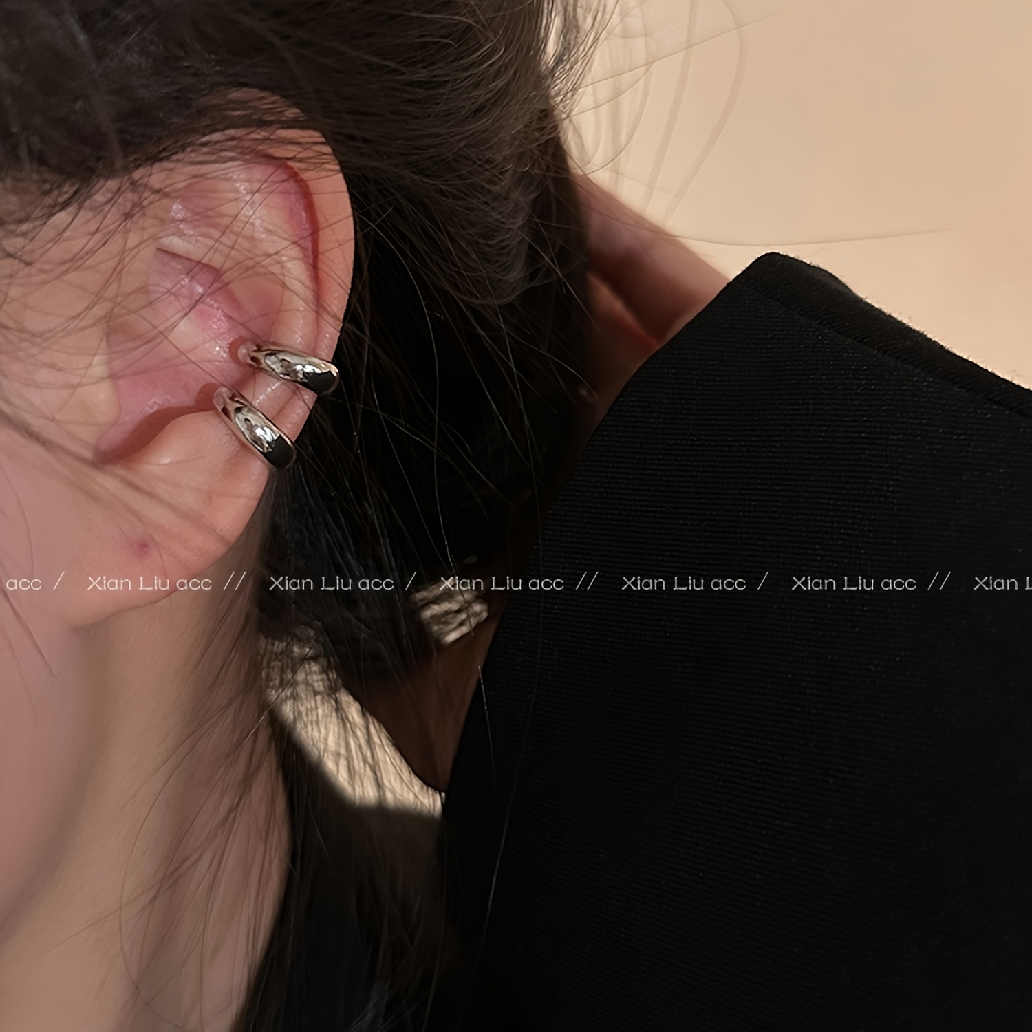 TEMU Pendientes de lujo , diseño de , , femeninos, 2025, nuevos, , clips para , sin agujero en , minimalistas, pendientes con clip para