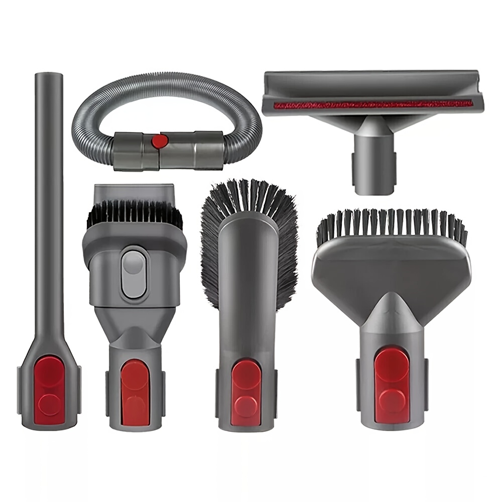 Image of Accessory Kit With 6pcs For Models Dy V15, V11, V10, V8, And V7, Featuring An Extension Hose, Ideal For Cleaning Of Floors, Sofas, And Tight Spaces