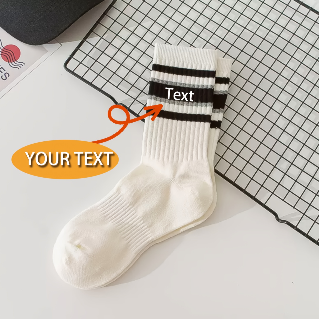 E-shop 1 Paar personalisierte Socken, passende Paar-Socken mit hochgeladenen Namen, romantische Geschenk-Socken, lustige passende Socken für