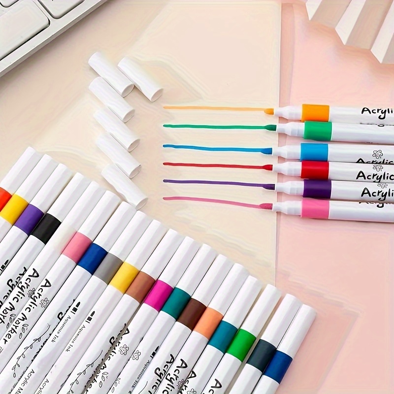 

Product Name: 12/24 Color Marker Pen Student Writing Art Painting Diy Graffiti Brush Waterproof Pleasure Color Marker Pen School Office Supplies
