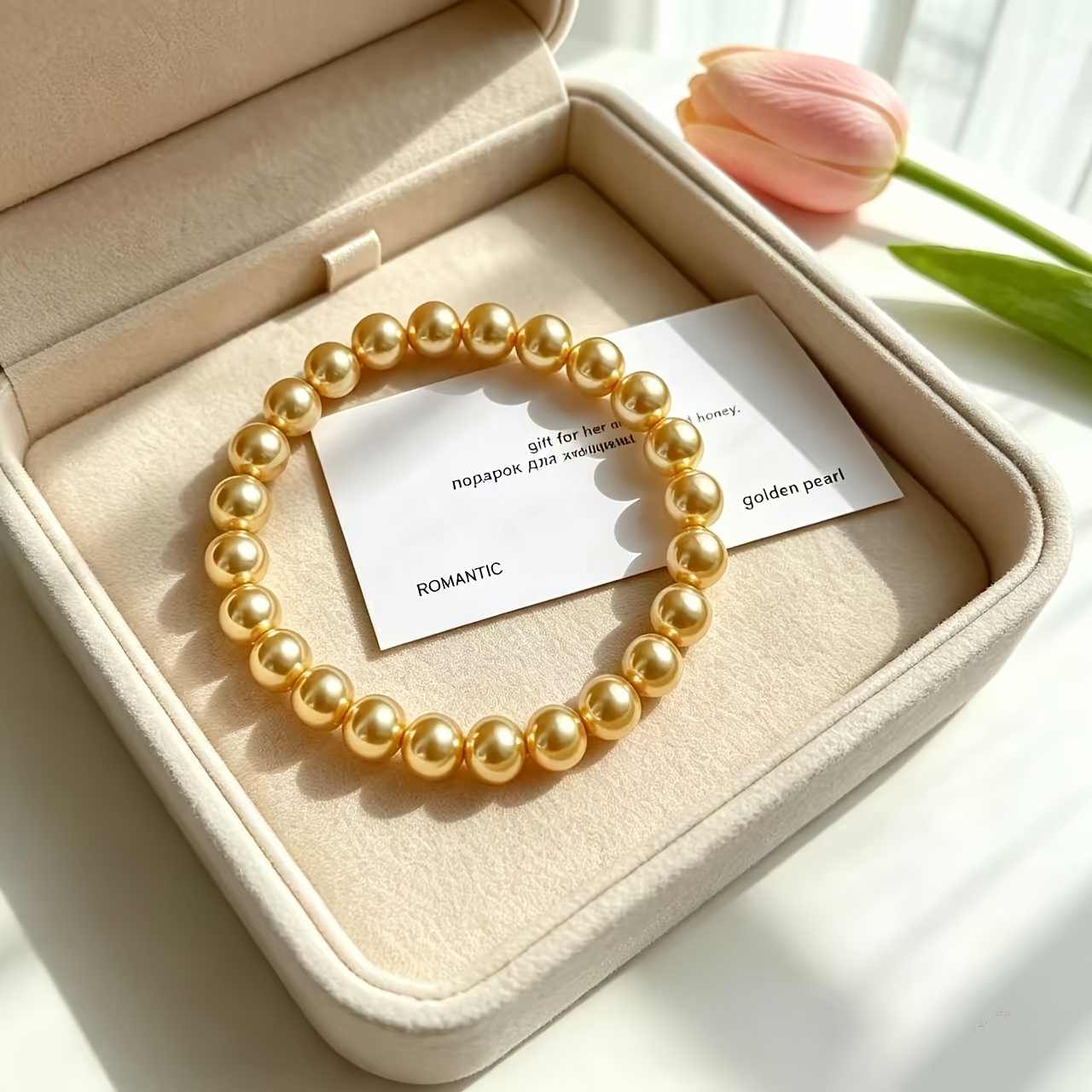 Luxury Yellow Round Bracelet, Wedding & Daily Ornament